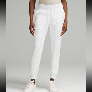 Dance Studio Mid-Rise Jogger Full Length in White